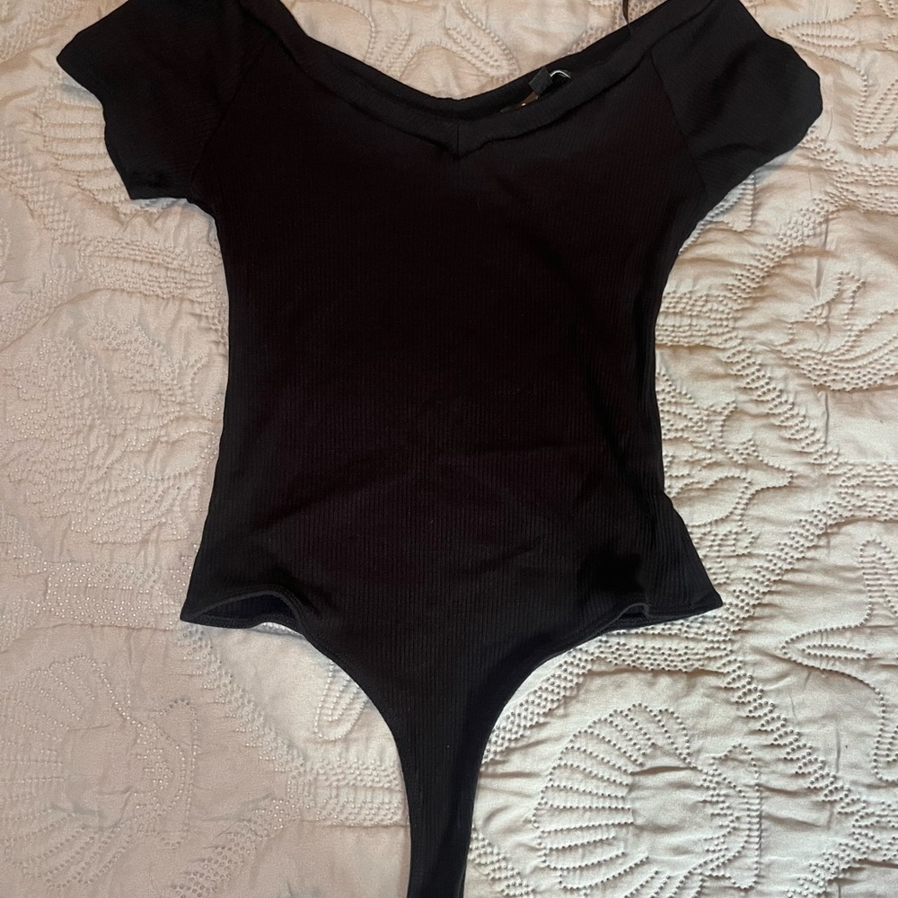 Lulu's Black  Bodysuit
